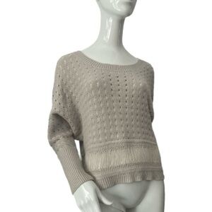 BCBG Generation Vintage Open Knit Boho Sweater XS